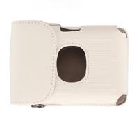 Sxhlseller Mini Borsa da Viaggio per Stampante per Mini Link 2 Link, Custodia per Stampante per Smartphone Leggera e Portatile, Adatta per la Festa del papà, Custodia Protettiva in Pelle PU (White)