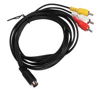 Sxhlseller Mini Din Flessibile con 3 Uomini Uomini Clean Segnale 'adattatore Video Alla Televisione Monibo da 5,9 Piedi Mini Cavo di Adattamento Video per Camere, Monitor