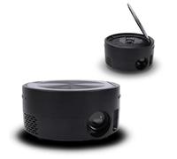 Sxhlseller Mini Proiettore DVD con Lettore Integrato, Proiettore Portatile 1080P a Fuoco Corto con Audio Stereo, Ideale per Home Theater, Film All'aperto, Compatibile con HDMI e USB. (Spina europea)