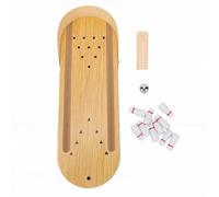 Sxhlseller Mini Set da Gioco da Bowling Strumento di Decompressione Portatile per Vicolo Domestico in Legno per Adulti Adolescenti Divertimento in Ufficio per Bambini 30x10 Cm