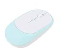 Sxhlseller Mouse Wireless Bluetooth con Ricevitore USB Dual Mode 2.4G, Mouse Portatile Sottile Ricaricabile Silenzioso con 3 Livelli DPI 800/1200/1600, Compatto Ergonomico per Laptop (GREEN)