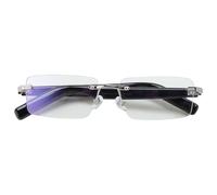 Sxhlseller Occhiali Intelligenti, Suono Chiaro Prevenire la Traduzione Video di Luce Blu in Occhiali di Traduzione AI Intelligenti per il Viaggio (BLACK)