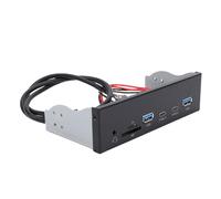 Sxhlseller Pannello Frontale da 5,25 Pollici con Porte USB 3.2 Gen1, Hub Pannello Frontale con Jack per Cuffie, Hub Interno per GL3523, Pannello di Espansione PC per Case del Computer,