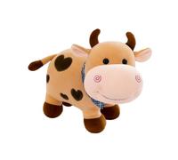 Sxhlseller Peluche Mucca, Simpatici Peluche Vitello, Morbida Bambola Mucca, Super Morbida Confortevole Senza Lanugine, Premi per Alleviare la Pressione, Design Adorabile Cattura gli Occhi dei (#8)