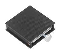 Sxhlseller Piattaforma Elevatrice da Laboratorio, Supporto in Lega di Alluminio 90x90 Mm con capacità di Carico di 30 Kg e Regolazione in Altezza di 26-90 Mm per Strumenti di Misurazione e (BLACK)