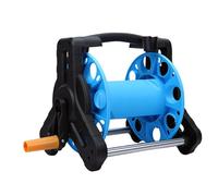 Sxhlseller Portagomma per Avvolgitubo per Giardino Esterno, Supporto per Avvolgimento Portatile in PP con capacità di 25 M per Irrigazione del Prato e Lavaggio dell'auto in Colore Blu e (#1)