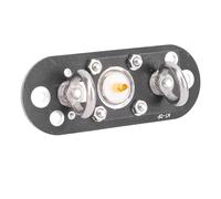 Sxhlseller Scheda Adattatore AT per a Onde Corte Dipolo GP V con Alimentazione Finale a Lunga, Supporto di Alimentazione da 300 W, PCB con Anello in Fibra e Acciaio Inossidabile, Compatto 8x3x5 Cm