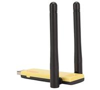 Sxhlseller Scheda di Rete USB, Adattatore WiFi per Computer, Adattatore WiFi USB Wireless, Interfaccia USB 3.0 da 2,4 GHz 5 GHz con 2 Antenne Ad Alto Guadagno 3dBi per PC Portatile