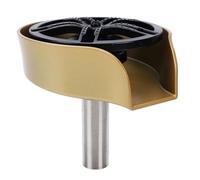 Sxhlseller Sciacquatrice per Vetro Dorata per Lavello da Cucina, Idropulitrice Ad Alta Pressione con Rotazione a 360 Gradi con Pistola a Spruzzo Estraibile da 80 Cm e Tubo G3/8 Pollici per Bottiglie