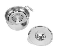 Sxhlseller Secchio Separatore Bianco d', Contenitore in Acciaio Inossidabile 304 con Coperchio e Maniglia Laterale per e Cottura Al Forno, Strumento Professionale di Grande capacità (stile 1)