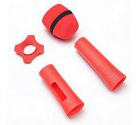 Sxhlseller Set Copertura Manica Impugnatura Microfono con Antivento, Anello Antiscivolo, Protegge Dalla Ruggine e, Migliore Presa Invernale, Si Adatta Alla Maggior Parte dei Microfoni (rosso)
