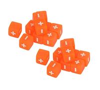 Sxhlseller Set da 20 Dadi Operazioni Matematiche 16mm per Bambini (ORANGE) | Manipolazioni per l\'apprendimento della matematica, pratica di addizioni e sottrazioni, materiale scolastico elementare,