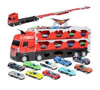 Sxhlseller Set da Corsa Educativo su Pista per Camion, Giocattoli da Spingere in per Auto in Lega, per Ragazzi e Ragazze, Design Educativo per un Divertimento Senza Fine, Materiale Plastico