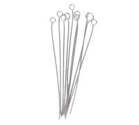 Sxhlseller Set di Anse per Inoculazione Riutilizzabili, Strumenti per Striature di Cellule Metalliche da 10 Pezzi per Laboratorio di Microbiologia, Anse per Inoculazione da Laboratorio