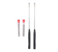 Sxhlseller Set di Aste per Inoculazione 21 Cm Rame Cromato con 90 Anelli | Kit di anse per inoculazione da laboratorio, 2 aste con provette di conservazione, per uso in aule di scienze e microbiologia