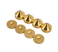 Sxhlseller Shock Altoparlante -Piedi Resistenti Agli Stand, Piedi di Isolamento per Altoparlanti Elevata Alta densità per il Giocatore DVD (GOLD)