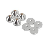 Sxhlseller Shock Altoparlante -Piedi Resistenti Agli Stand, Piedi di Isolamento per Altoparlanti Elevata Alta densità per il Giocatore DVD (SILVER)