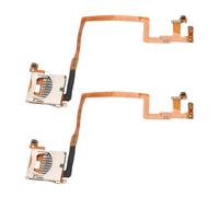 Sxhlseller Slot per Lettore di Schede di Memoria da 2 Pezzi e Cavo Flessibile per Modulo Spalla SX/R di Ricambio in Metallo per DSi