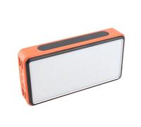 Sxhlseller Solar Power Bank 50000mAh, Caricabatterie Portatile con Luce LED e Ricarica Rapida, per Campeggio all'aperto, Energia di Viaggio di Emergenza (ORANGE)