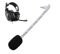 Sxhlseller Sostituzione Microfono 2pcs per LogitechAstro A40, Boom Microfono Staccabile da 3,5 Mm con Tappo Auricolare per Astro A40 TR per Astro A40 TR (WHITE)