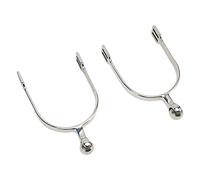Sxhlseller Speroni da Cavallo da Donna in Acciaio Inossidabile con Sfera a Rulli per Stivali da Equitazione Speroni da Equitazione per Amanti dell'Equitazione 2 Pezzi