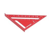 Sxhlseller Squadra da Carpentiere Imperiale Squadra in Metallo Affidabile per Layout per la Lavorazione del Legno Graduazioni Chiare per Falegname 7 Pollici (rosso)