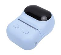 Sxhlseller Stampante per Adesivi Portatile, Stampante Termica Bluetooth con APP, Creatore di Adesivi per Codici a Barre Tascabili Stampa in Bianco e Nero per Diario di Appunti di Piccole (BLUE)