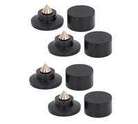 Sxhlseller Supporti per Diffusori Piedini, 4 Set Antivibrazione Spilli | Borchie in ottone in lega di alluminio, altezza regolabile, piedini antiurto per giradischi, amplificatore, CD,