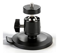 Sxhlseller Supporto Magnetico per Telecamera Base Girevole a 360° Filettatura da 1/4 Pollice per Telecamere di Sicurezza Mobili con Rivestimento in Gomma per Cruscotto 'auto, Cofano del Tetto