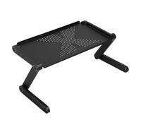 Sxhlseller Supporto per Laptop Supporto per Computer Portatile Pieghevole in Lega di Alluminio Regolabile in Altezza a 360 Gradi per Lavoro di Squadra Produttivo Leggero da 17 Pollici 1 per (BLACK)