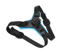 Sxhlseller Supporto per Mentoniera per Casco, Cinturino Regolabile, Staffa per Fotocamera per Casco da Motociclista Antiscivolo per 8 7 6 5 - Riprese POV Sicure, Adatta per Caschi Integrali (BLUE)