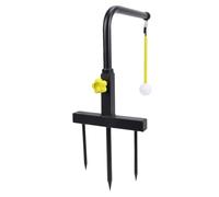Sxhlseller Swing Trainer Iron 3 Regolabile in Altezza per la Pratica del Golf - Migliora la Precisione, la Potenza e la Coerenza con Ritorno Automatico della Palla e Puntata (Yellow)