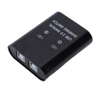 Sxhlseller Switch di Condivisione USB 2.0, 2 Computer Condividono 1 Stampante Trasferimento Plug and Play Ad Alta velocità, con Design di Commutazione a un Tasto, per OS X e Altri Sistemi