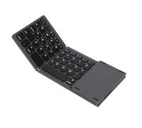Sxhlseller Tastiera Bluetooth Pieghevole con Touchpad |Tastiera Wireless per Sincronizzazione Connessione 3 Dispositivi, Portatile Ricaricabile di Tipo C, per Tablet e Laptop (GREY)