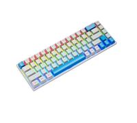 Sxhlseller Tastiera da Gioco Meccanica 68 Tasti 60% con Interruttore Blu, Retroilluminazione RGB, Anti-Effetto Fantasma, Tastiera Cablata Compatta per per Laptop PC Android (Blue)