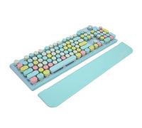 Sxhlseller Tastiera da Gioco Meccanica, Tastiera Retroilluminata a LED con 107 Tasti Sostituibili a Caldo, Tastiera USB C Bluetooth Wireless da 2,4 GHz per Laptop Desktop, Tablet, Giochi e (Blu)