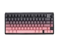 Sxhlseller Tastiera Meccanica Personalizzata Wireless, Tastiere da Gioco Cablate Bluetooth da 2,4 GHz con 20 Effetti di Illuminazione Preimpostati, Tastiera Meccanica Sfumata a 79 Tasti (Nero Rosa)