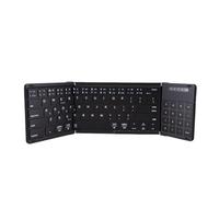 Sxhlseller Tastiera Pieghevole con Touchpad e Tastierino Numerico, Tastiera Wireless Bluetooth Tripla per Tablet Laptop (BLACK)
