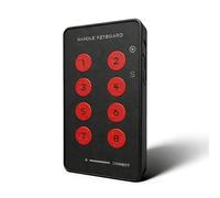 Sxhlseller Tastiera Portatile, Tastierino da Gioco Meccanico Programmabile a 8 Tasti di Scelta Rapida, Mini Pad Wireless Bluetooth USB con una Mano per Vittorie IOS Android Linux
