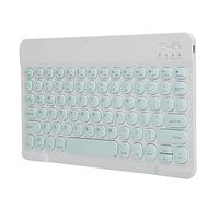 Sxhlseller Tastiera Universale, Tastiera Portatile Wireless Tablet Smartphone Accessori per Computer Cappuccio Rotondo 10 Pollici per OS, Android e Windows (Verde Chiaro)
