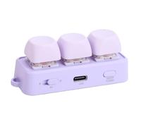 Sxhlseller Tastierino Meccanico a 3 Tasti, Tastierino Macro Programmabile USB Bluetooth con Retroilluminazione RGB Design Ergonomico Ad per Giochi di Lavoro, Rotazione delle Pagine,
