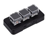 Sxhlseller Tastierino Numerico Cablato Bluetooth da 3 Tasti, con Tasti Programmabili per Laptop Desktop PC Tablet (BLACK)