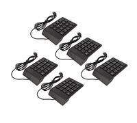 Sxhlseller Tastierino Numerico Cablato, Tastierino Numerico USB Meccanico con 18 Tasti, Plug And Play USB Ergonomico Mini Tastierino Numerico a Digitazione Silenziosa per PC Laptop Desktop (5 Pezzi)