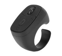 Sxhlseller Telecomando con Anello di Scorrimento Bluetooth, Girapagina Wireless e Scroller del Telefono per la Lettura di Brevi Video, Anello 'otturatore della Fotocamera, Telecomando (BLACK)