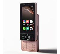 Sxhlseller Telefono 4G Sbloccato con Meccanismo a Scorrimento, Smartphone per Anziani con Schermo Touch da 3 Pollici, Doppio Slot SIM, Pulsante SOS, Porta Type-C, Facile da Usare e Pensato (GOLD)