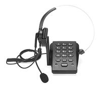 Sxhlseller Telefono per Call Center Telefono con Filo con Auricolare, Microfono Omnidirezionale Ruotabile a 330° e Cuscinetti Auricolari Morbidi per Ufficio, Casa, Lavoro, Plug & Play