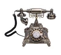Sxhlseller Telefono retrò Vintage, Telefono per Gli Ospiti Audio, Dispositivo di Registrazione dei Messaggi retrò per Feste di Matrimoni con capacità USB da 32 GB (Colore Ottone Antico)