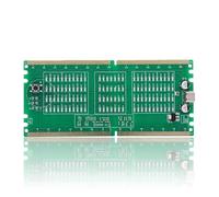 Sxhlseller Tester di Memoria DDR4, Scheda Tester Diagnostica Memoria DDR4 per PC Desktop con Indicatori LED per la Correzione di Errori dei Pin di della Scheda Madre Desktop