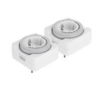 Sxhlseller Timer Presa Meccanica 24 Ore, Presa Elettrica con Intervallo di 15 Minuti per Luci Interne Ed Elettrodomestici con capacità 16 A, unità da 2 Prese (Spina europea)