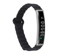Sxhlseller Tracker Activity & Fitness con Controllo della Fotocamera Remoto, Braccialetto Intelligente con Cinturino Magnetico, Notifiche di Chiamata, Braccialetto Intelligente IP68 Acqua (BLACK)